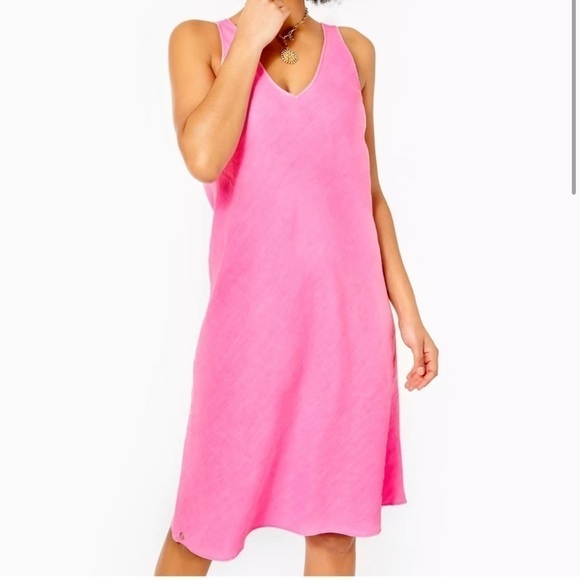 LILLY PULITZER Florin Linen Dress - Picture 2 of 8